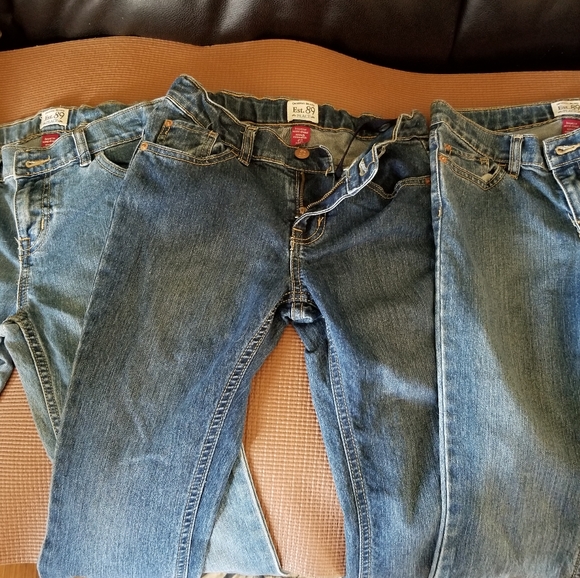 Children's Place bootcut jeans 3 pairs - Picture 2 of 4